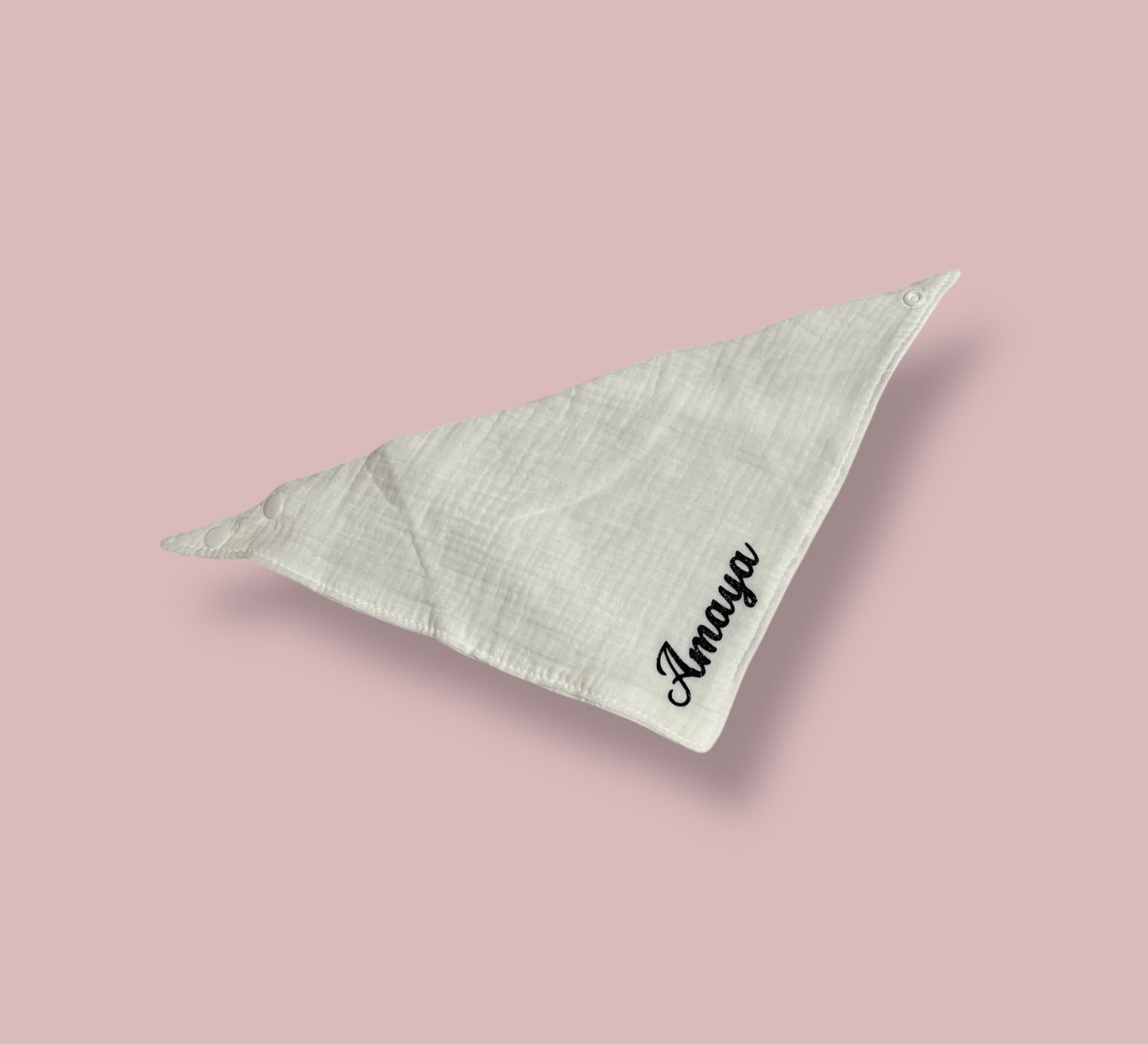 Bavoir Triangle - Blanc