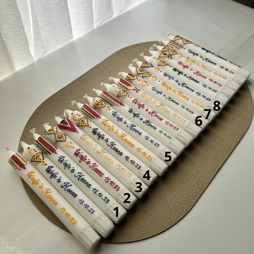Bougies Invitées PACK DE 10 - Chandelles (Berbère)