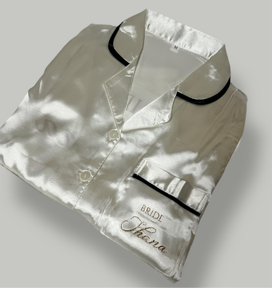 Pyjama - Satin Blanc