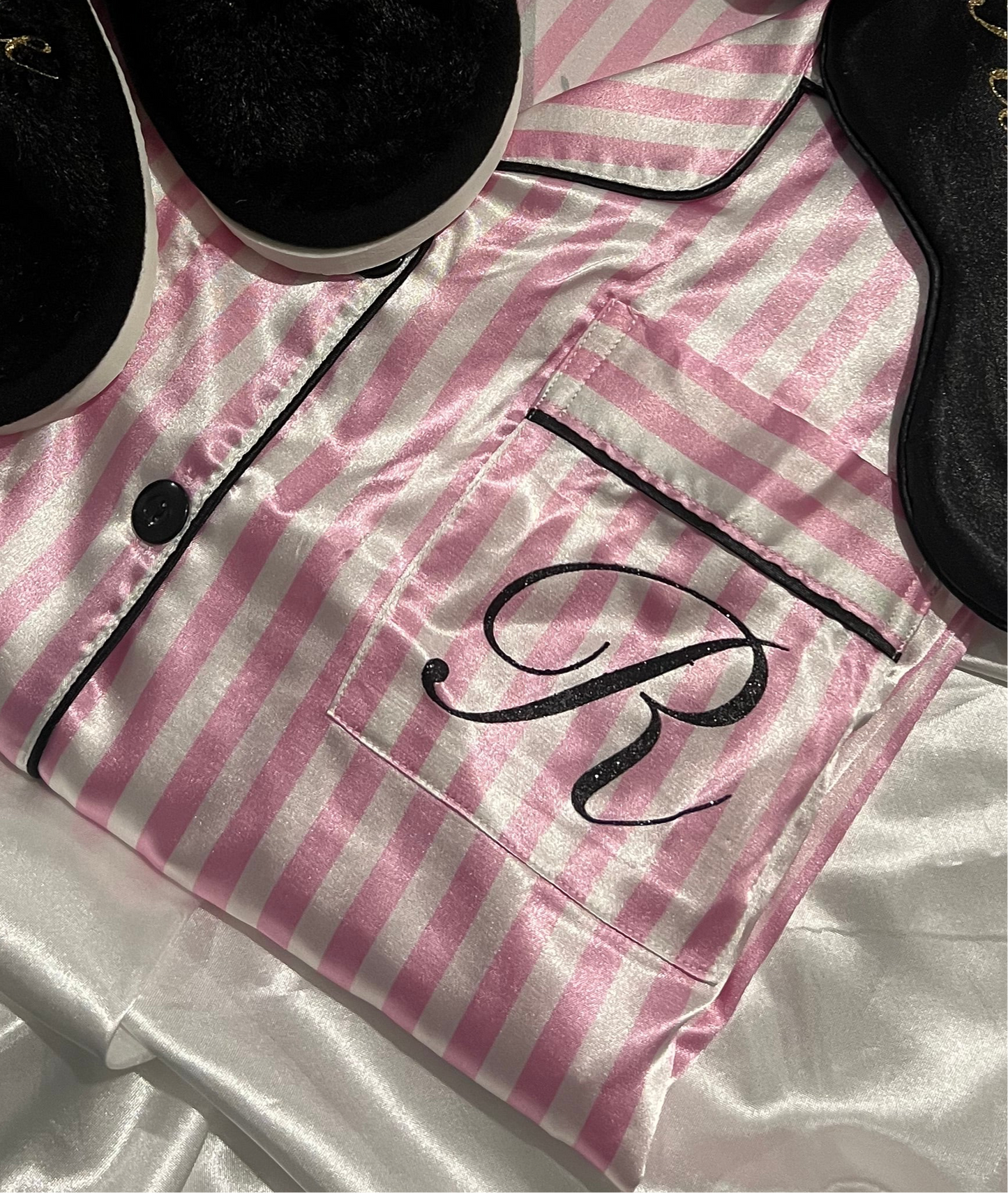 Pyjama - Satin Rose rayé