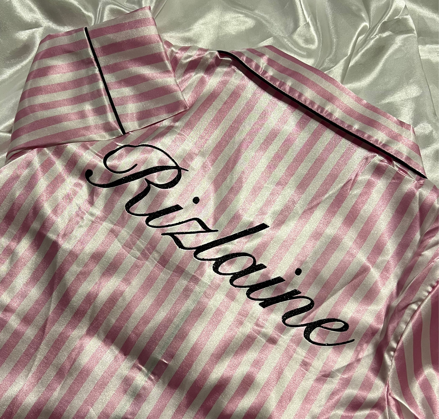 Pyjama - Satin Rose rayé