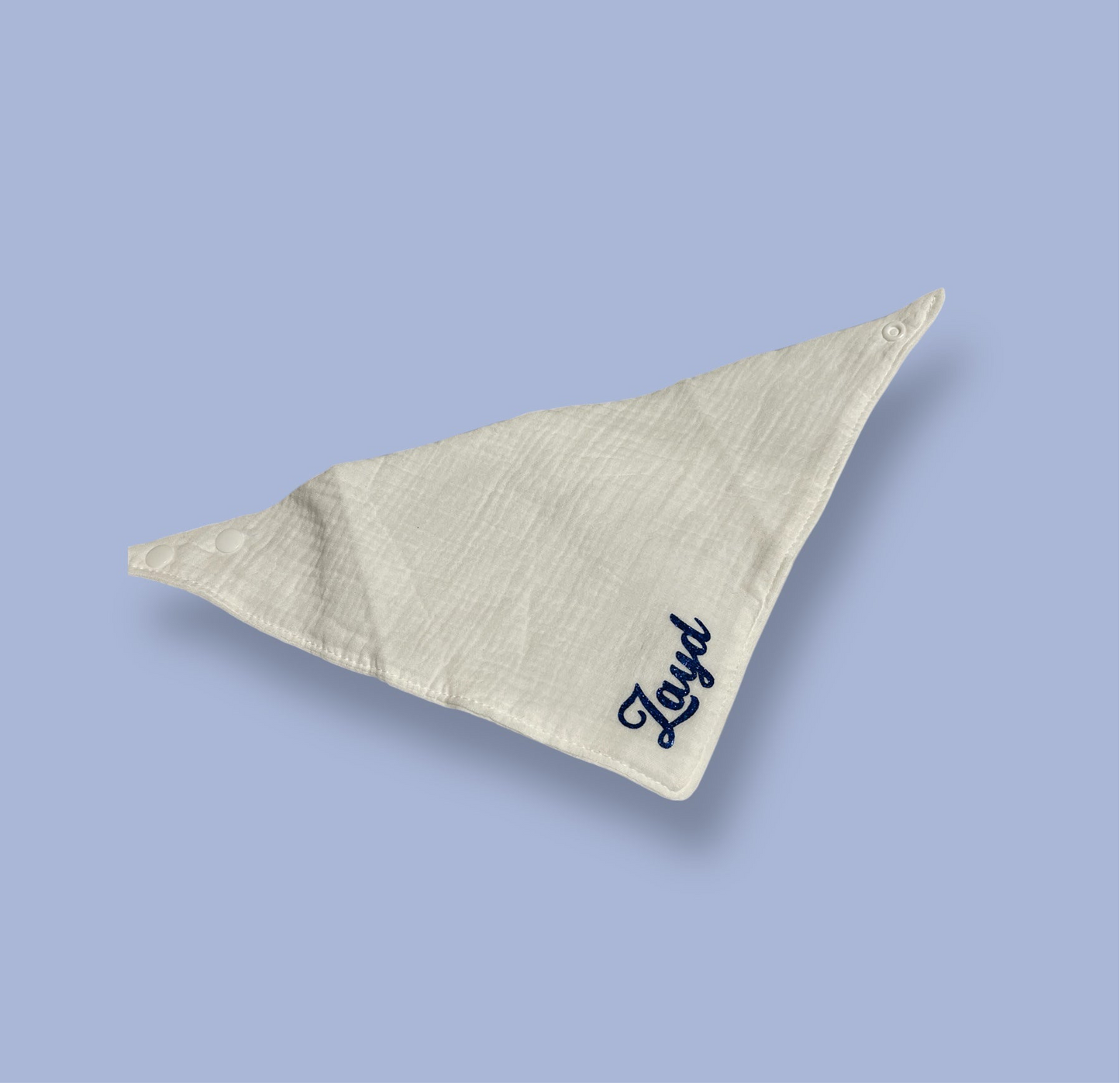 Bavoir Triangle - Blanc