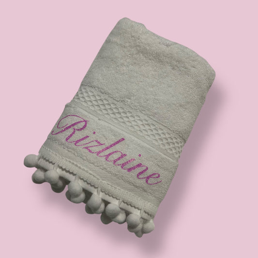Serviette - Boule blanche (M)