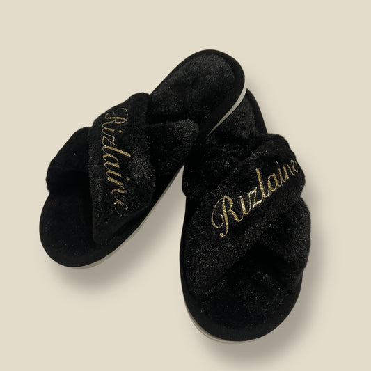 Chaussons Croisés - Noir